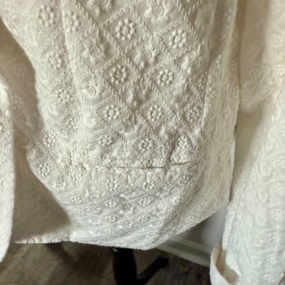 Women's Draper James Eyelet Textured Notch Lapel Blazer Jacket XL - Picture 8 of 8